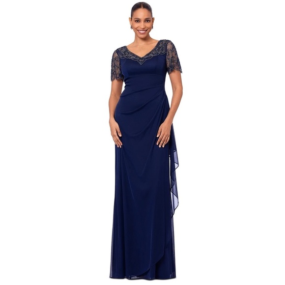 Xscape Petite Beaded Scallop-Sleeve Cascading Dress
Xscape
Current price: $269. - Picture 1 of 11